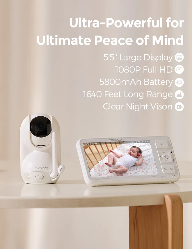 دوربین اتاق کودک Momcozy مدل BM03 5.5 Full HD - تصویر 3