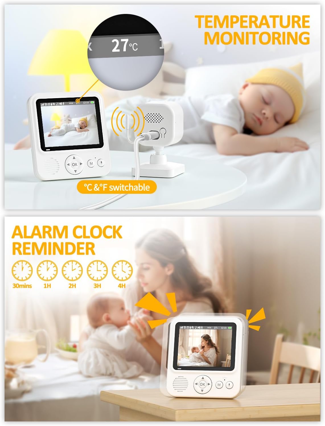 دوربین اتاق کودک OBVHNUA مدل ABM900 - تصویر 3