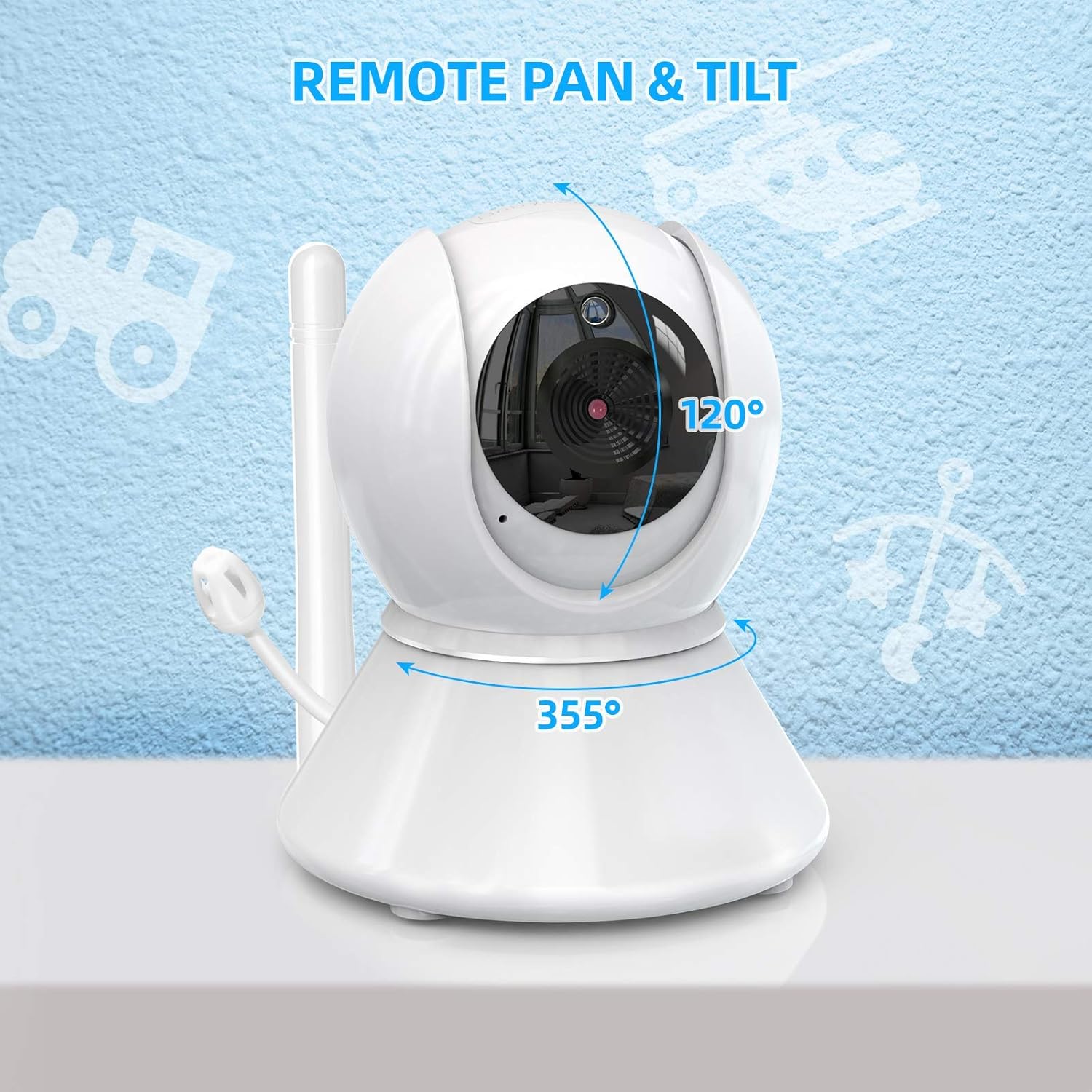 دوربین اتاق کودک BURNNOVE مدل SM35PTZ - تصویر 3