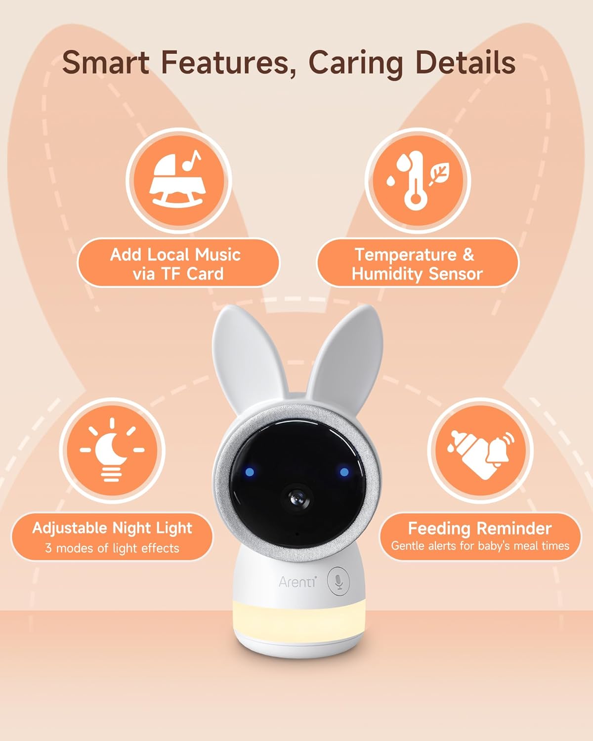 دوربین اتاق کودک Arenti مدل Alnanny 2-cam kit - تصویر 4