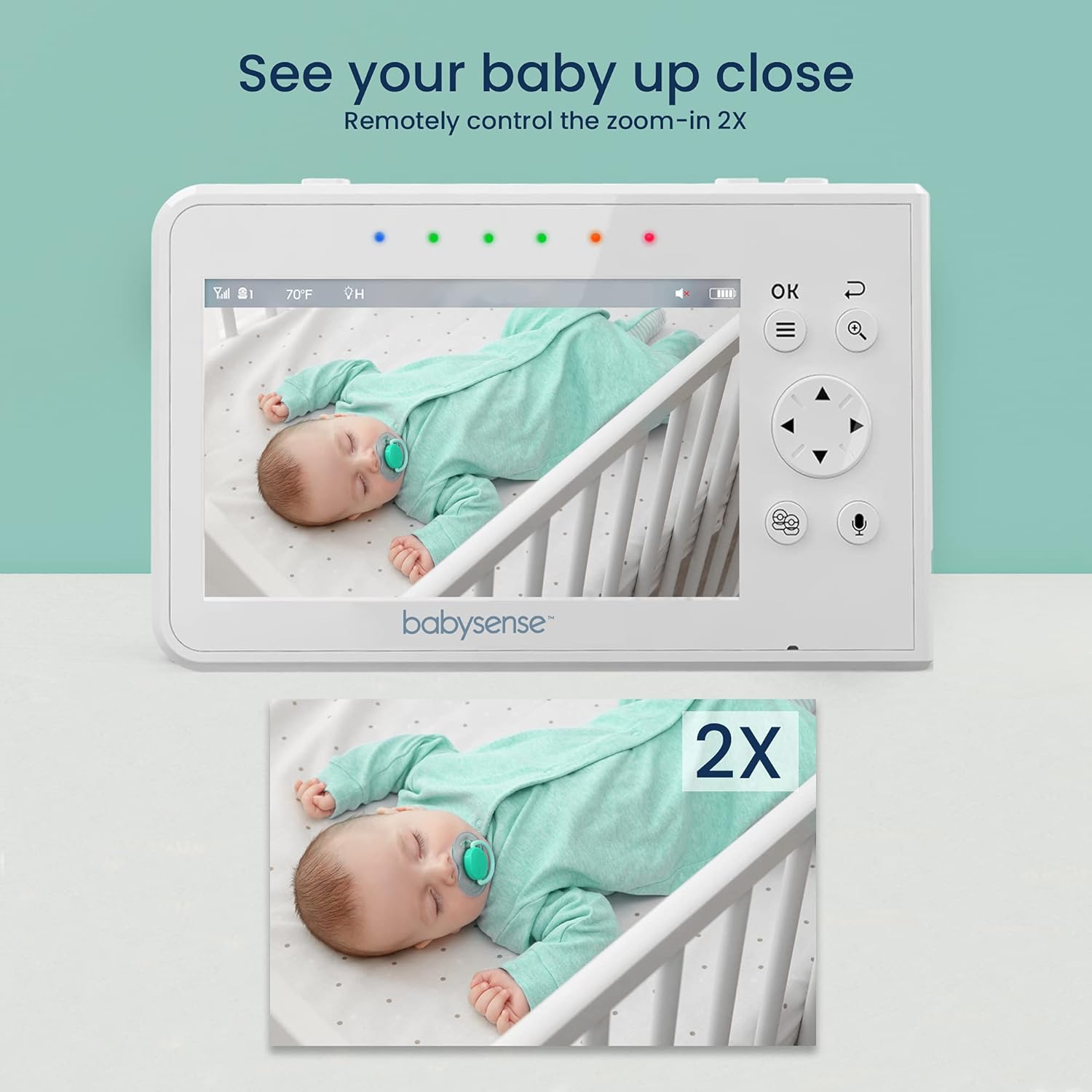 دوربین اتاق کودک babysense مدل V43(دوربین دو عددی) - تصویر 3