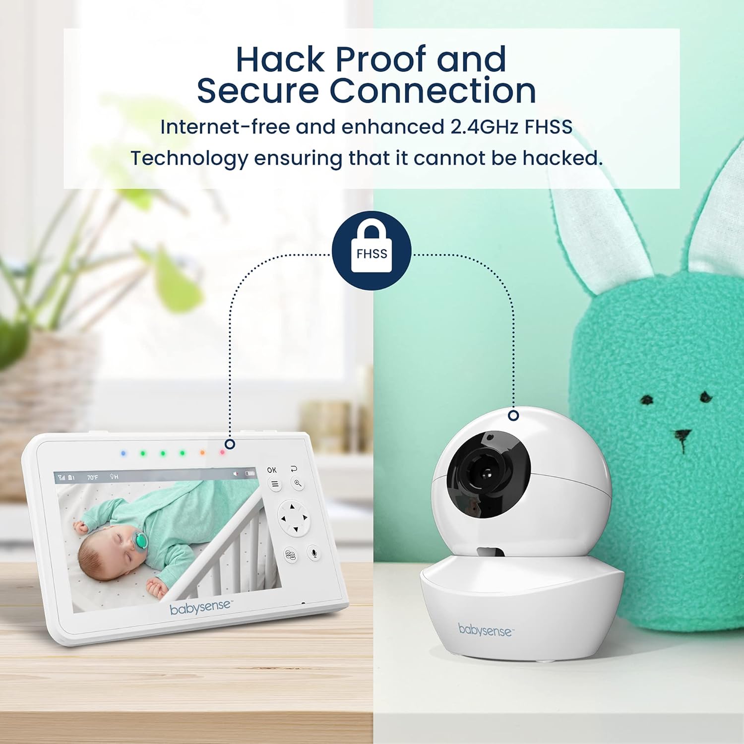 دوربین اتاق کودک babysense مدل V43(دوربین دو عددی) - تصویر 5