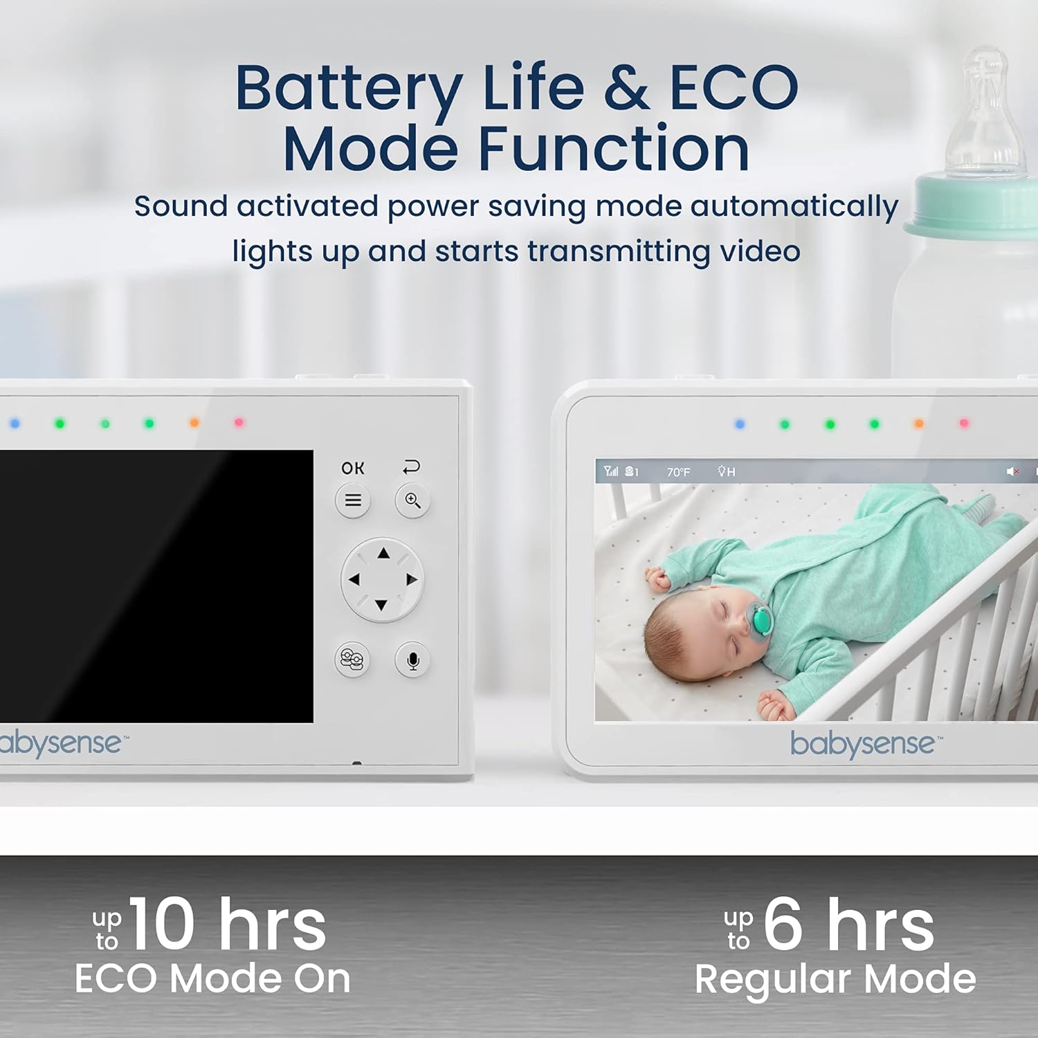 دوربین اتاق کودک babysense مدل V43(دوربین دو عددی) - تصویر 6
