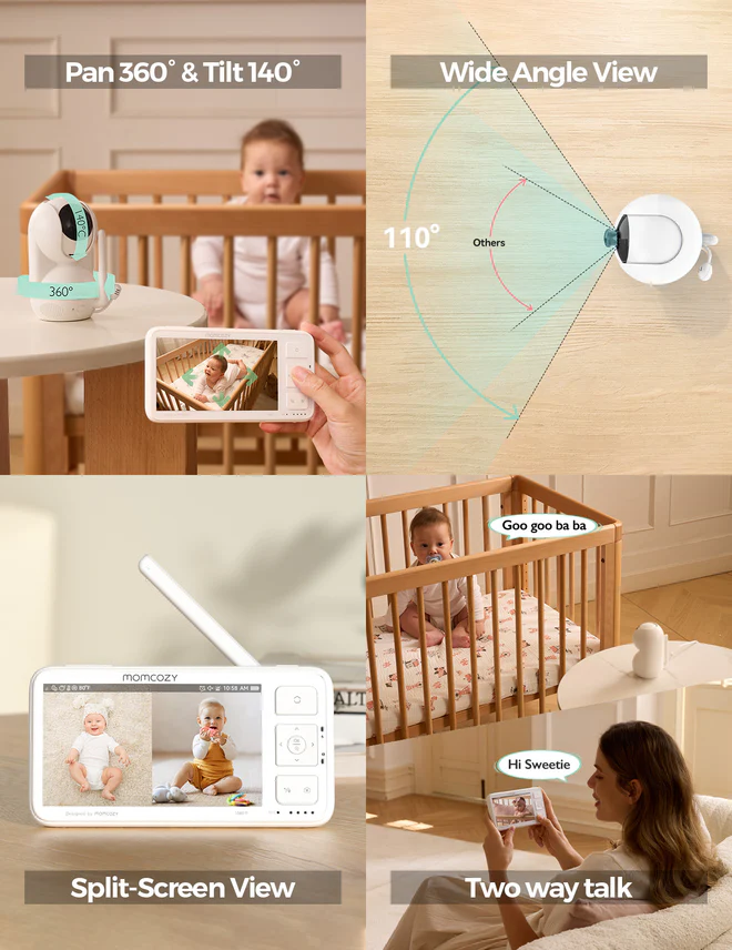 دوربین اتاق کودک Momcozy مدل BM03 5.5 Full HD - تصویر 7