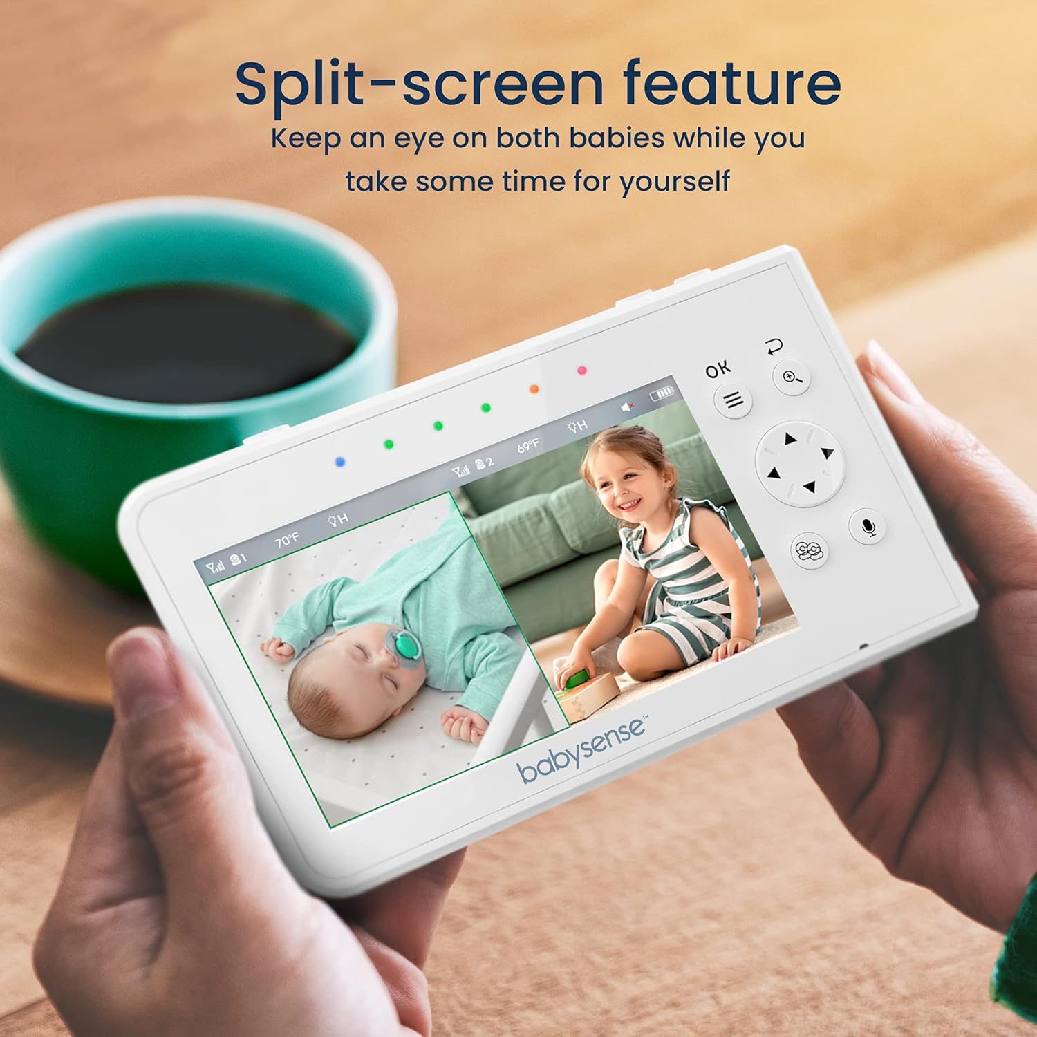 دوربین اتاق کودک babysense مدل V43(دوربین دو عددی) - تصویر 8