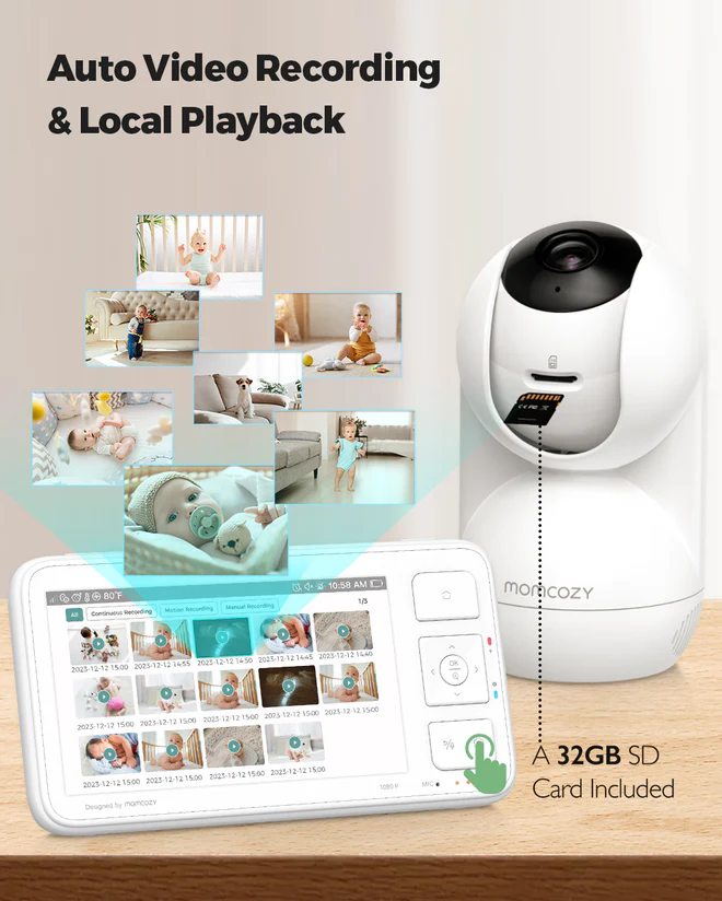 دوربین اتاق کودک Momcozy مدل BM03 5.5 Full HD - تصویر 8